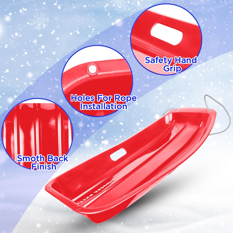 Slippery Racer زلاجة سباق الأطفال القابلة للانزلاق - 35 بوصة (أحمر، عبوة واحدة) - Image 5